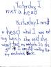 Claire's Head Poem